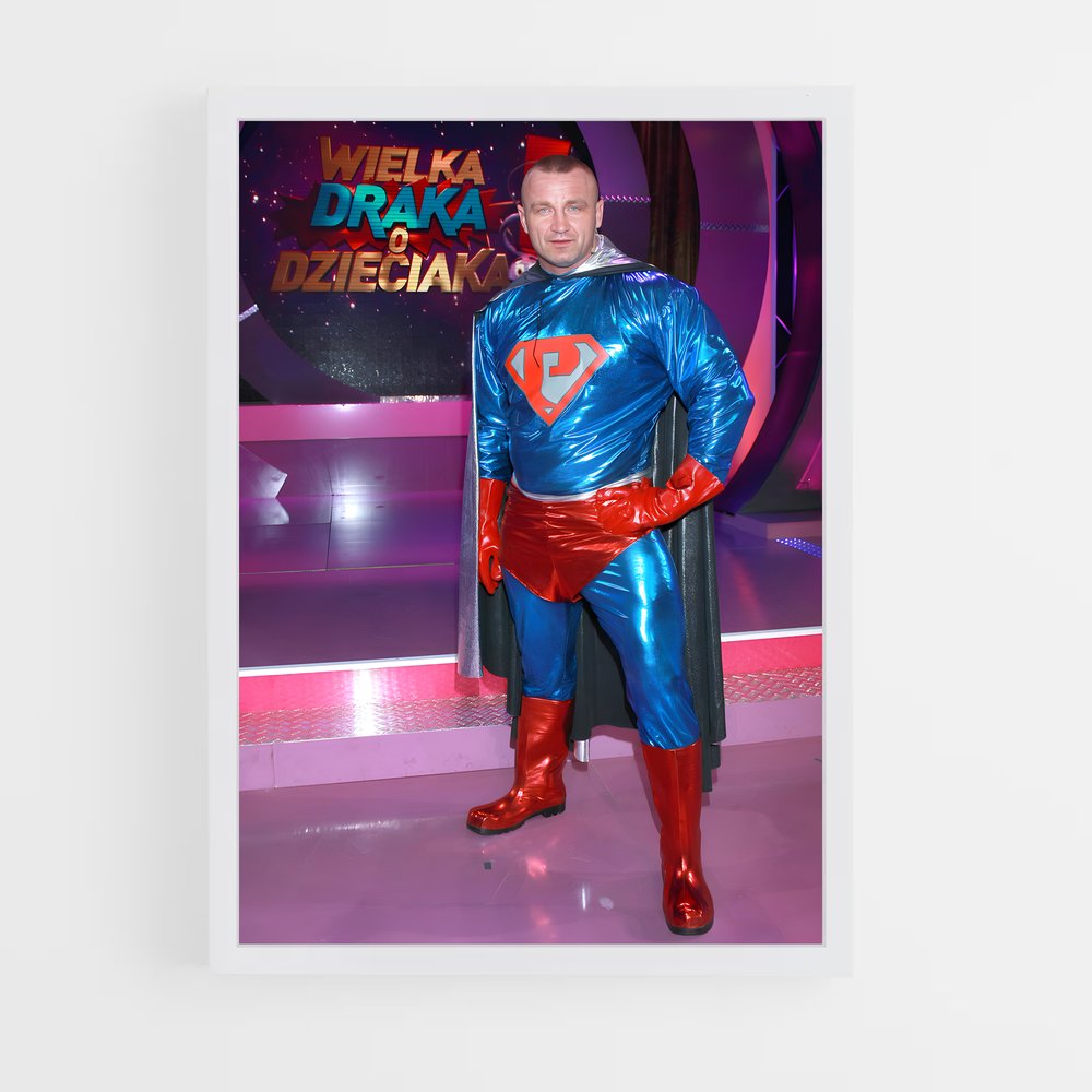 Poster Superman Pudzianowski – affiche Powerlifting (vue 3)